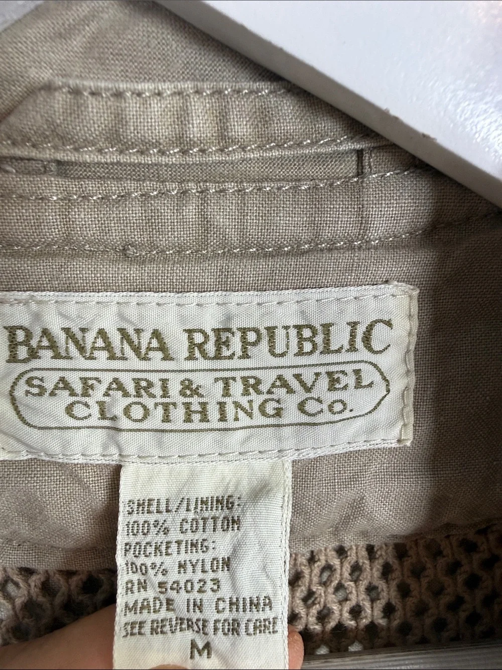 Banana Republic Safari & Travel Company Men’s Vintage Vest M-404 Sz M